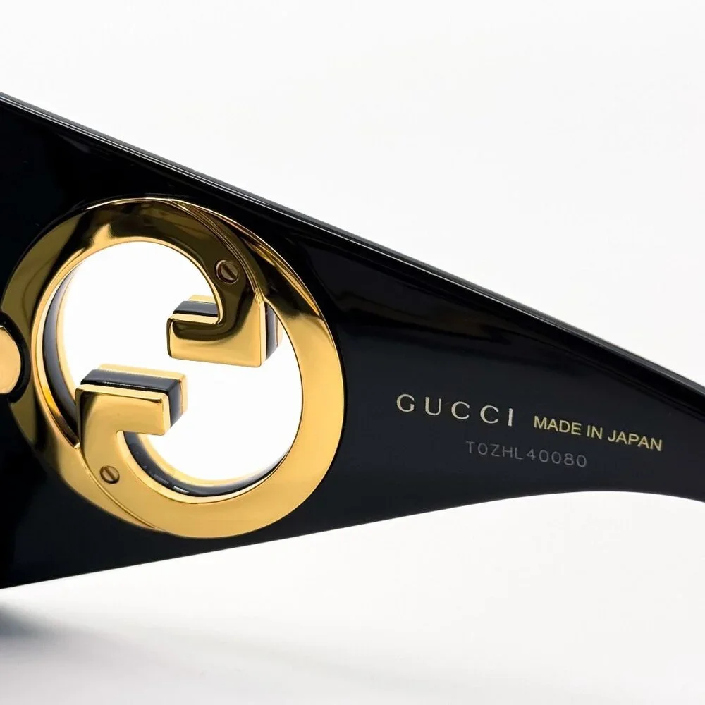 NEW GUCCI GG1254S 001 SUNGLASSES WOMEN BLACK EYEWEAR